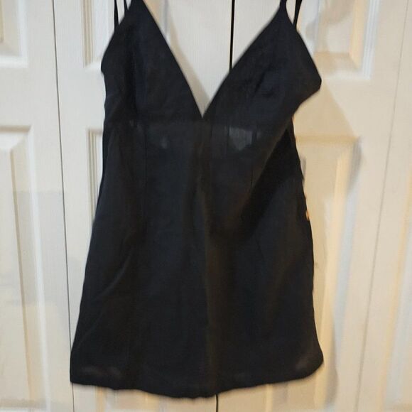 Free People Women's Black Josie Side Buttons Detail Mini Dress Size Medium - Picture 7 of 16